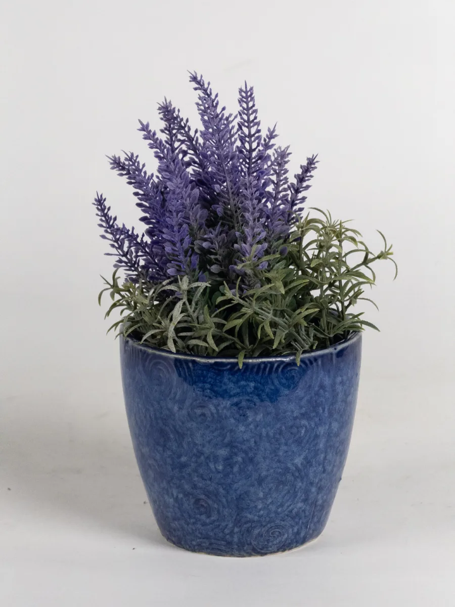 Classic Ceramic Planter — 5" Dia × 8" Height — Primary View