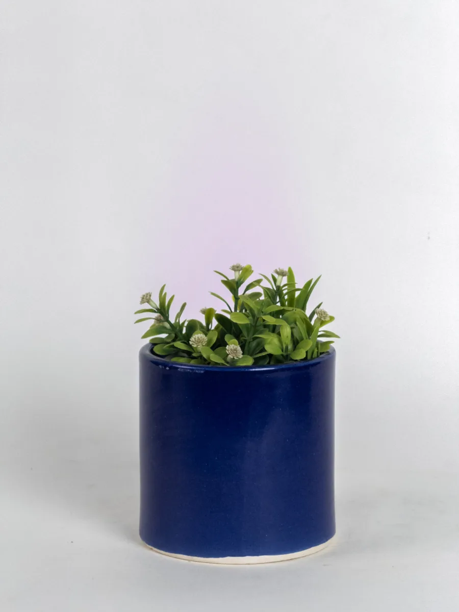 Classic Ceramic Planter — 4" Dia × 3.5" Height — Primary View
