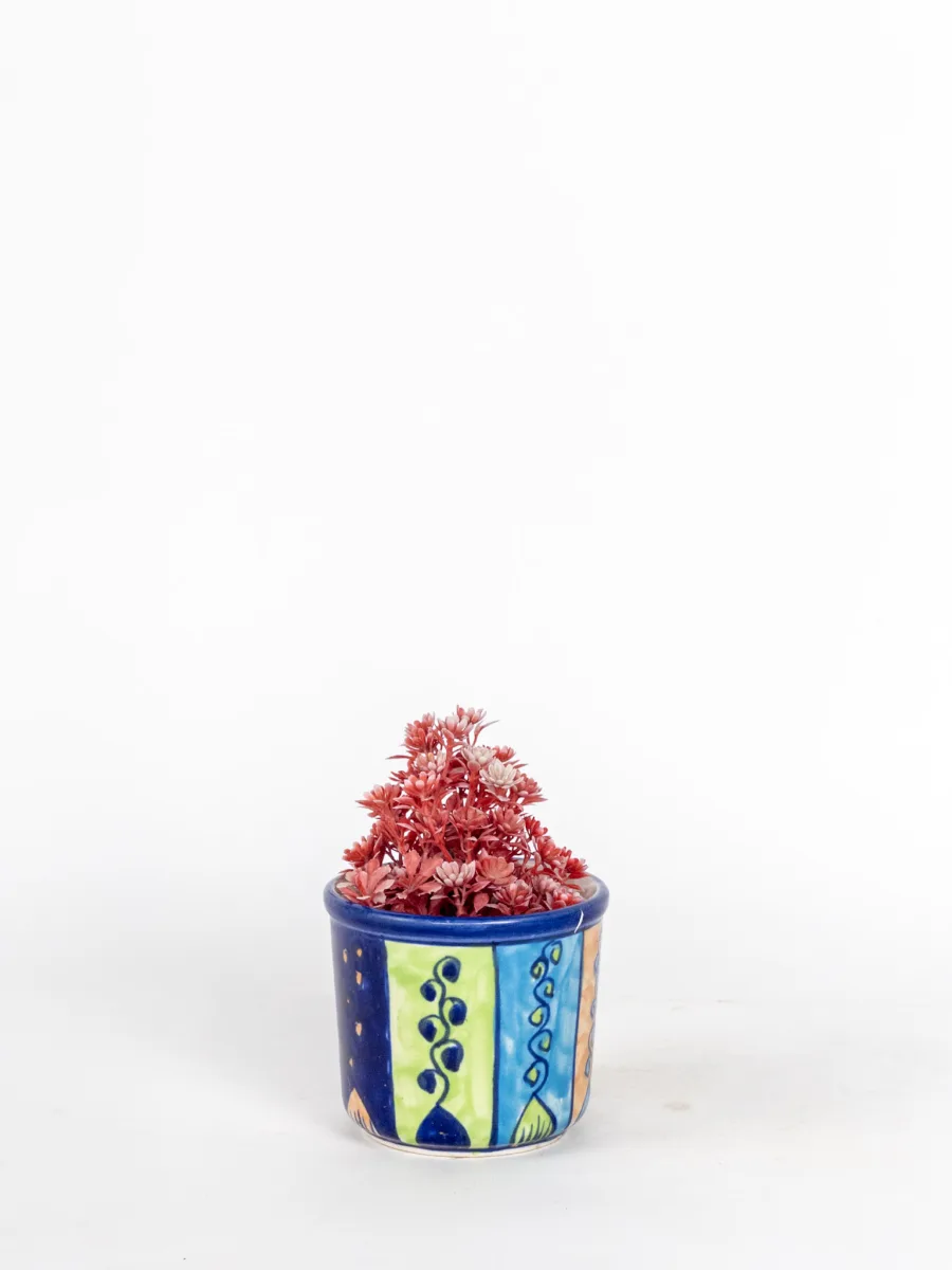 Classic Ceramic Planter — 5" Dia × 3.5" Height — Primary View