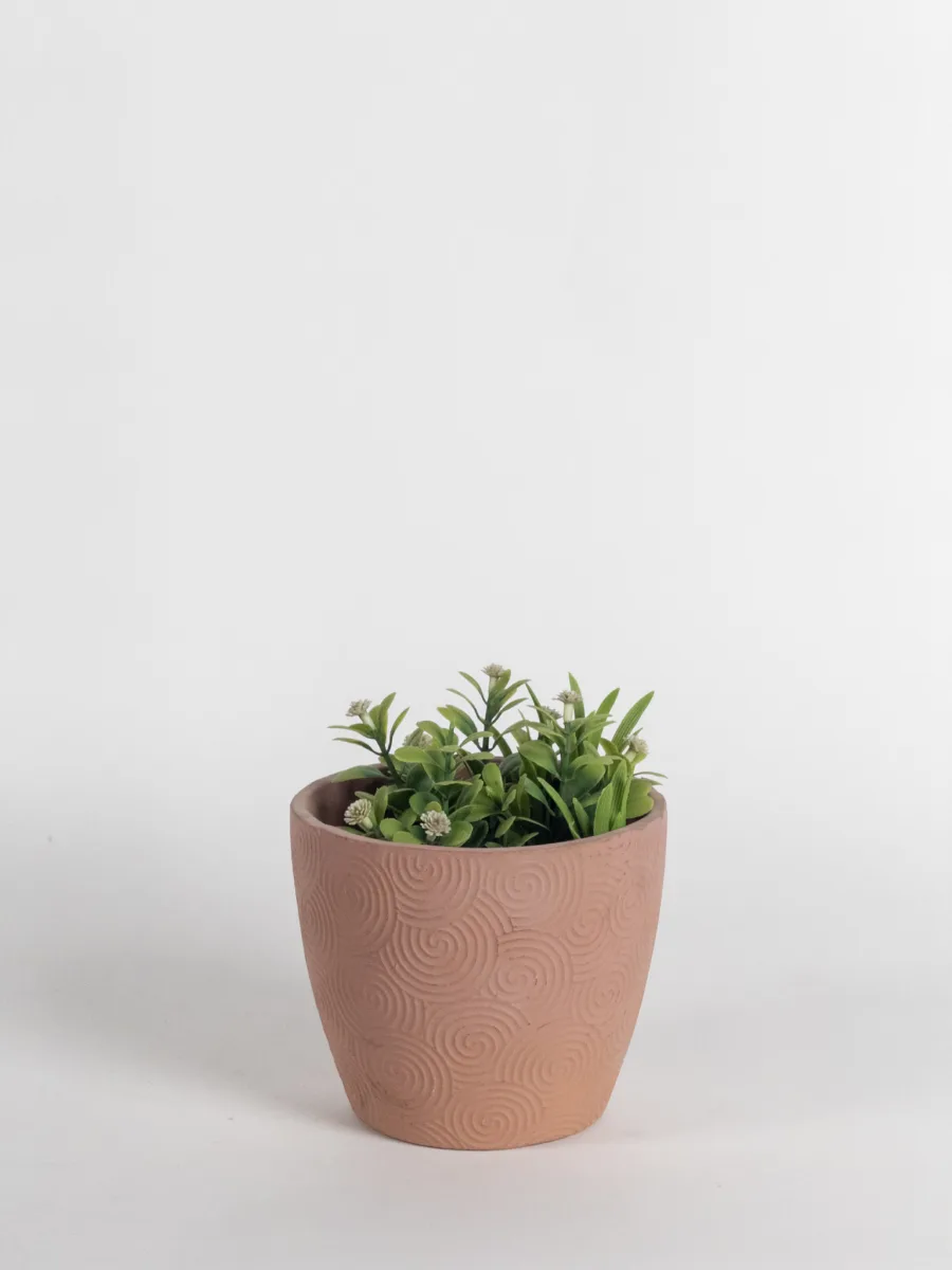 Classic Ceramic Planter — 4.5" Dia × 3.5" Height — Primary View