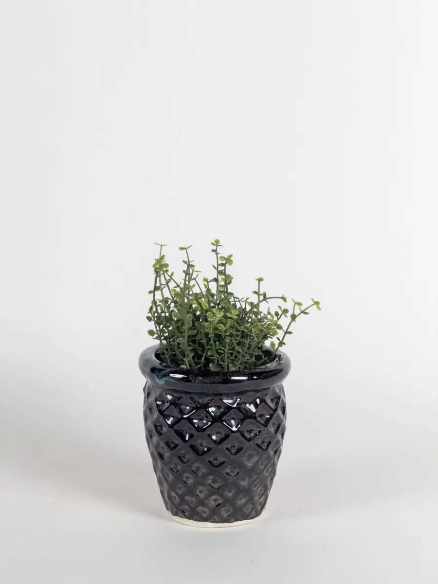 Classic Ceramic Planter — 4.5" Dia × 3.5" Height — Primary View