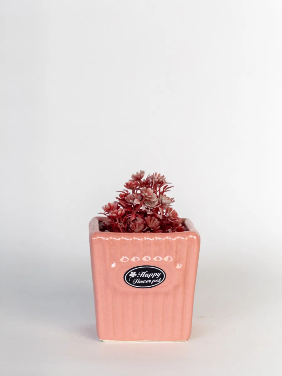 Classic Ceramic Planter — 3" Dia × 4" Height — Primary View