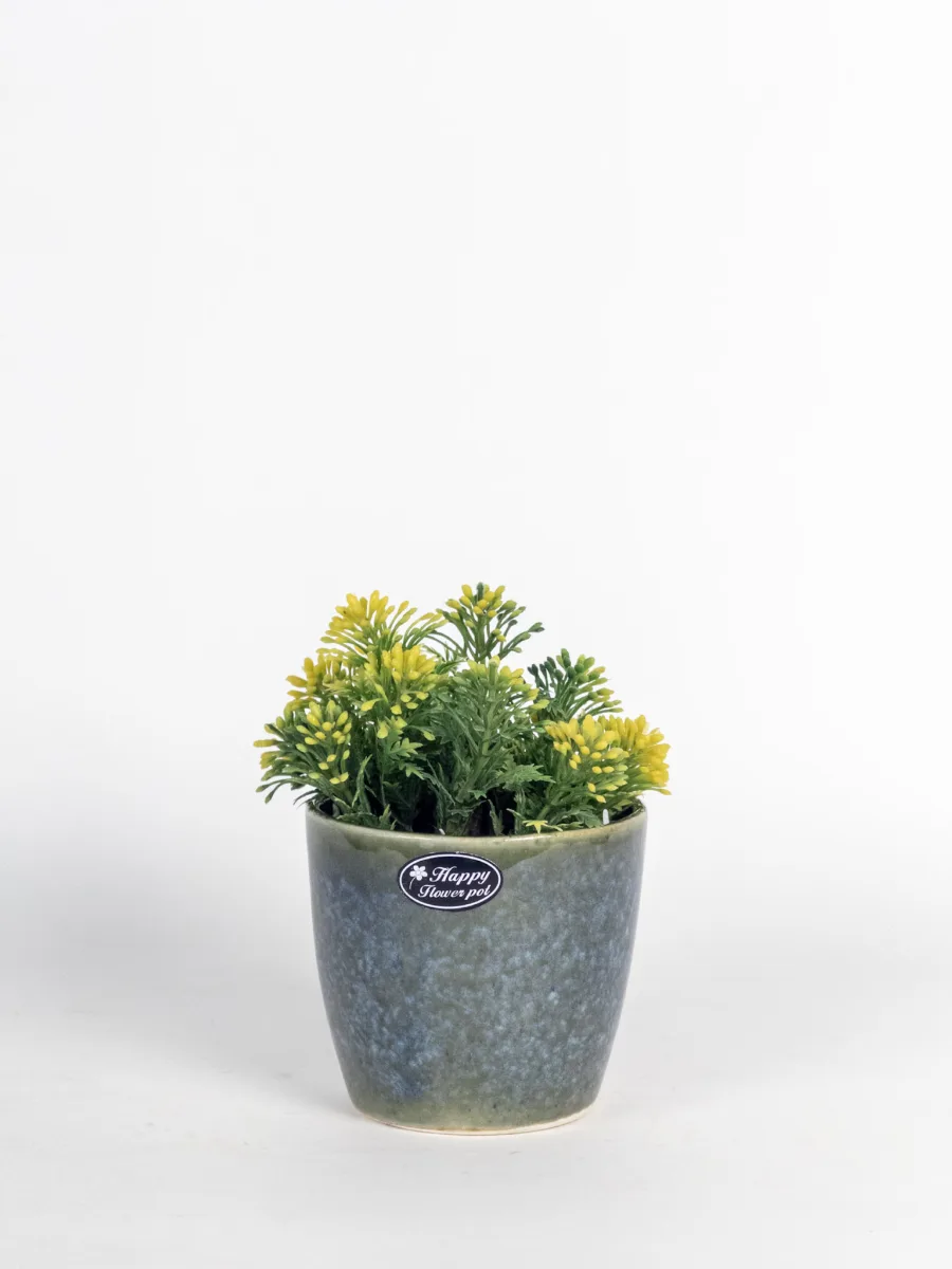 Classic Ceramic Planter — 4" Dia × 3" Height — Primary View