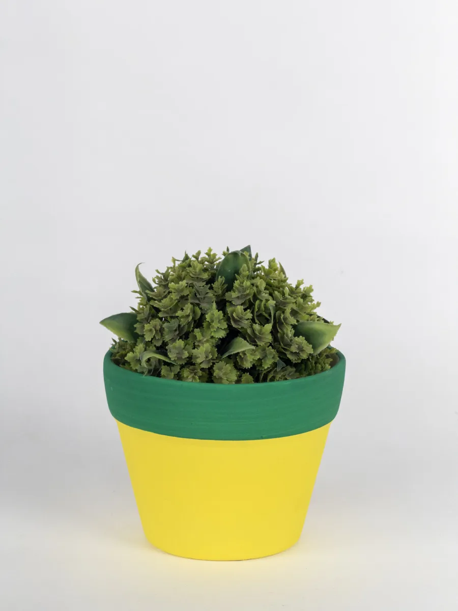 Classic Ceramic Planter — 4" Dia × 4" Height — Primary View