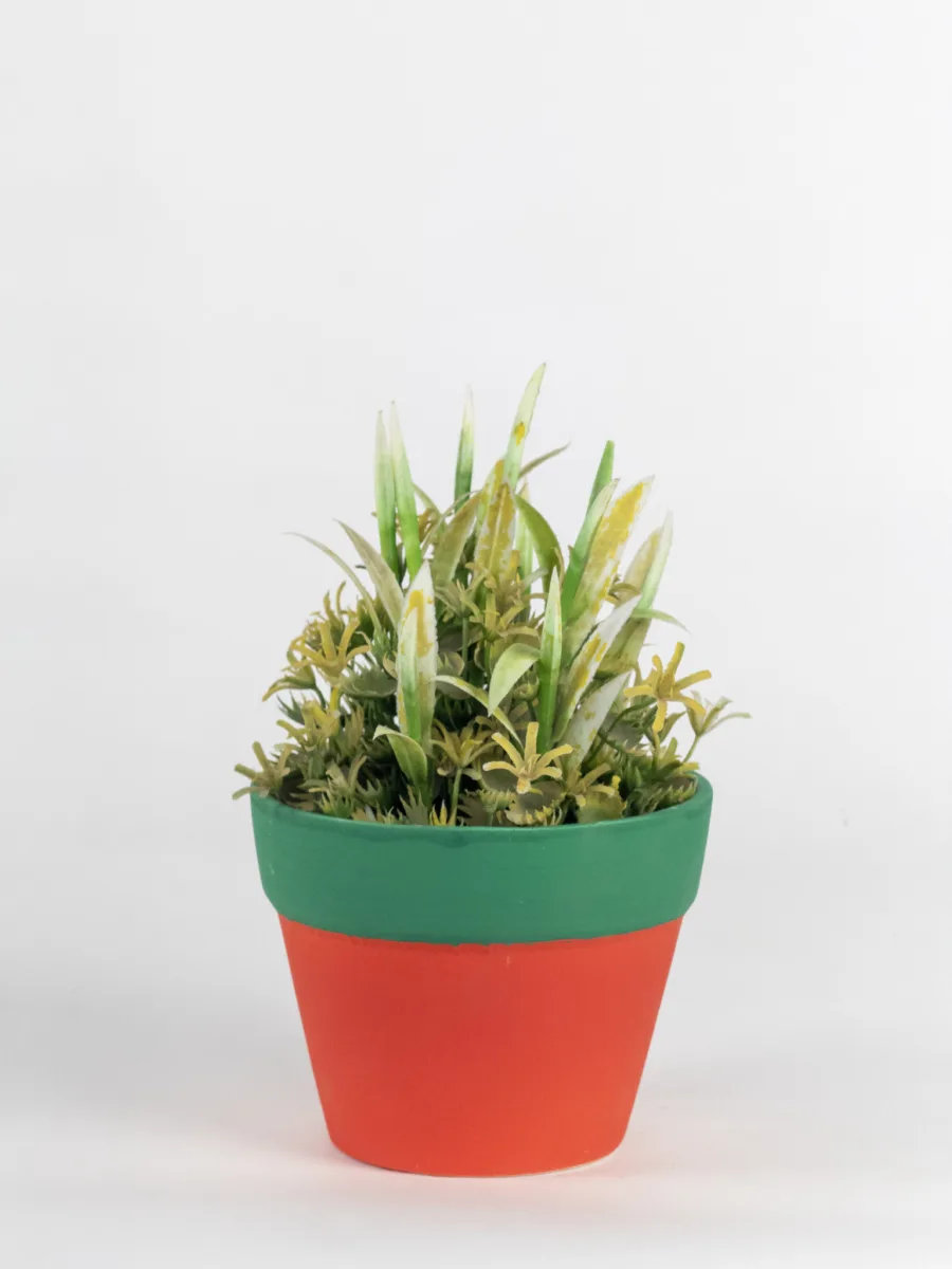 Classic Ceramic Planter — 5" Dia × 4" Height — Primary View