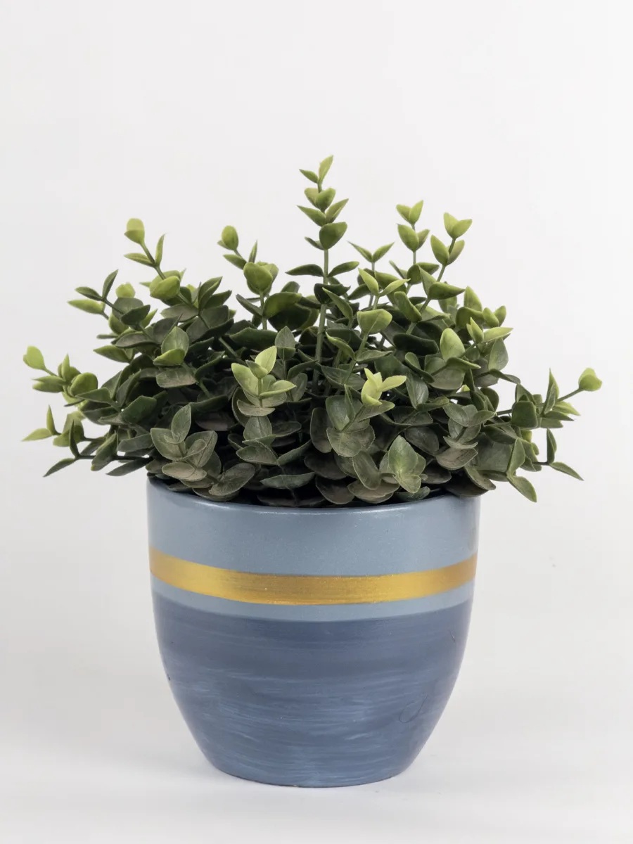 Classic Ceramic Planter — 4" Dia × 3.5" Height — Primary View