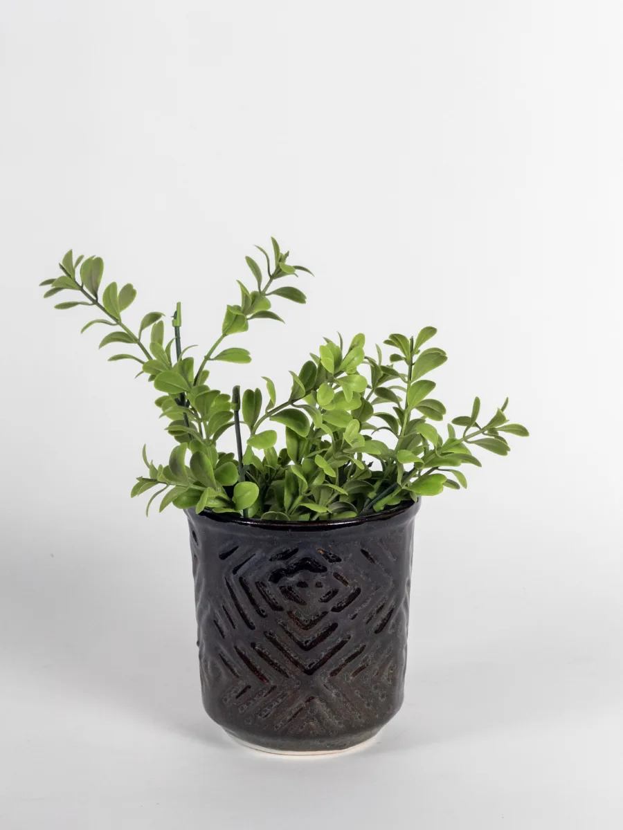 Classic Ceramic Planter — 4.5" Dia × 5" Height — Primary View
