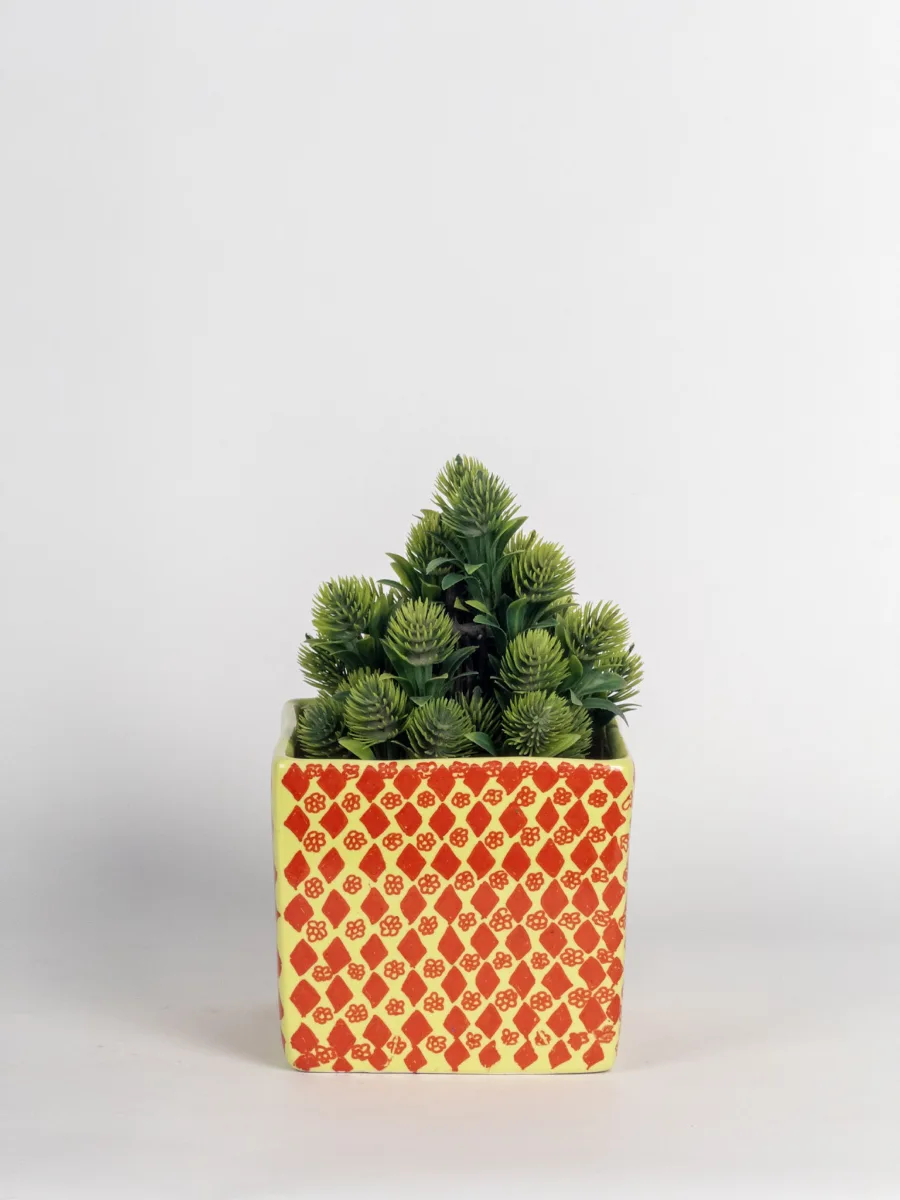 Classic Ceramic Planter — 5" Dia × 4.5" Height — Primary View
