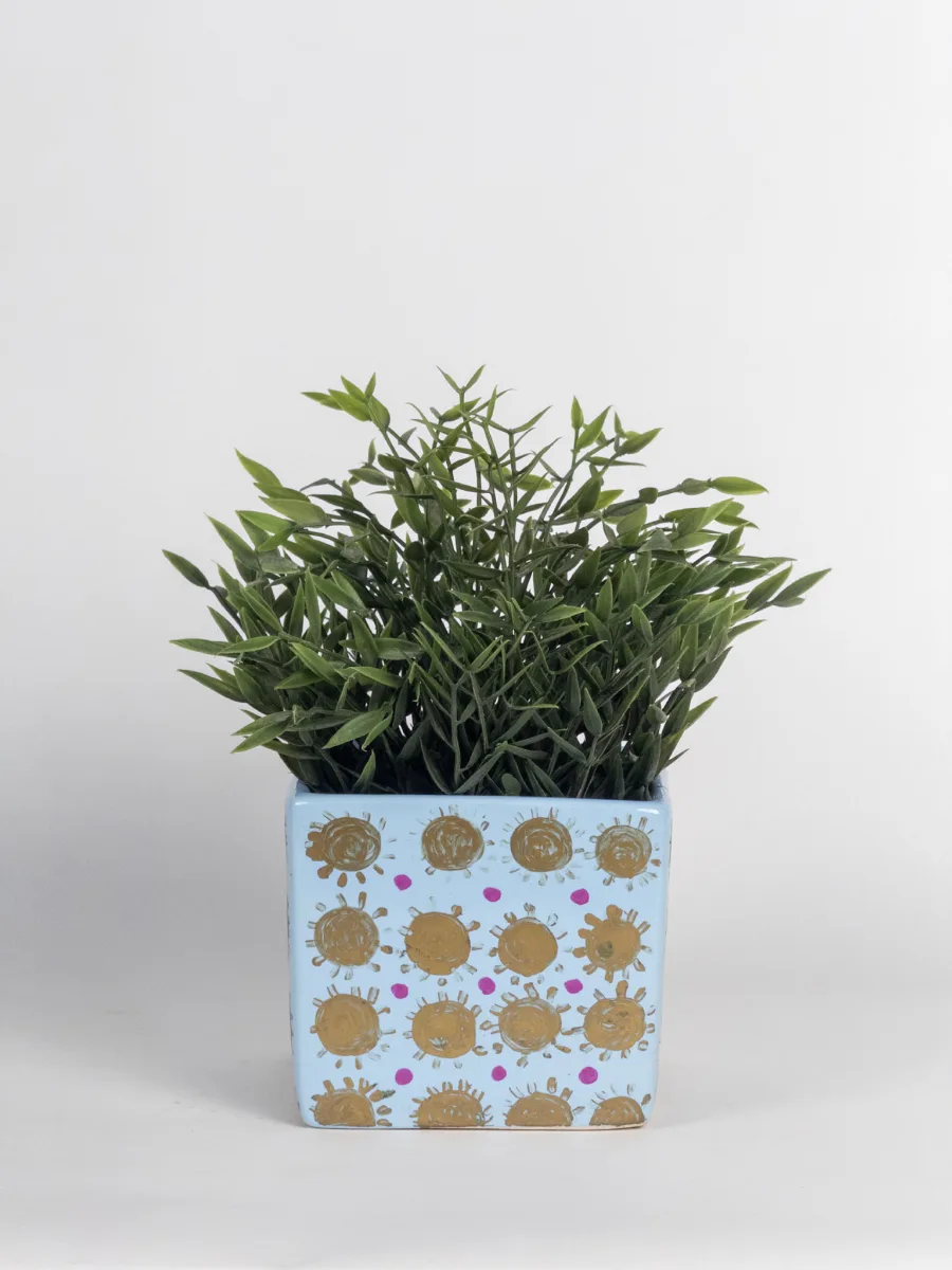 Classic Ceramic Planter — 5" Dia × 5" Height — Primary View