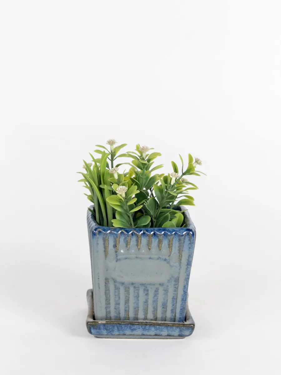 Classic Ceramic Planter — 5" Dia × 4" Height — Primary View