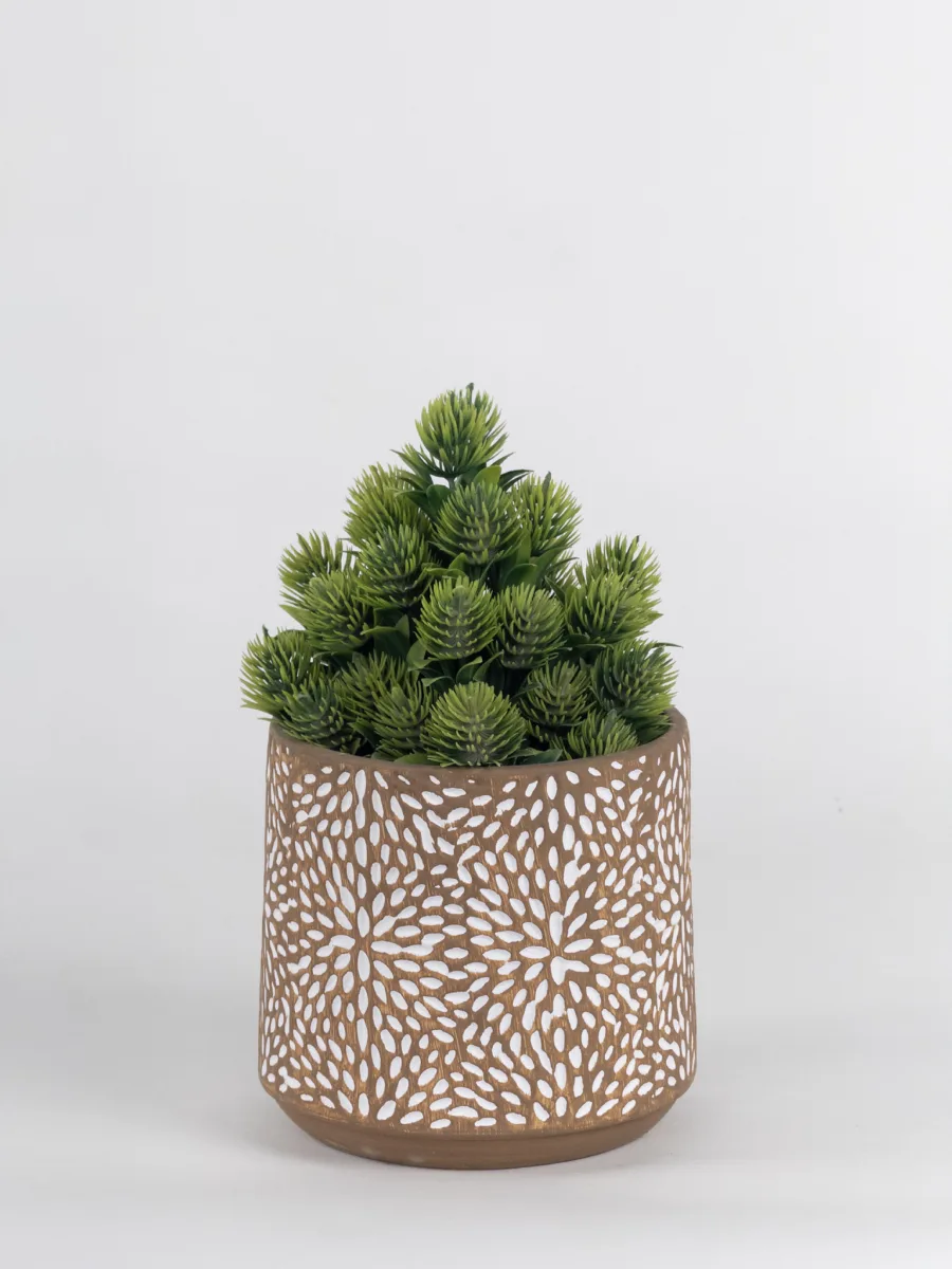 Classic Ceramic Planter — 3" Dia × 4" Height — Primary View