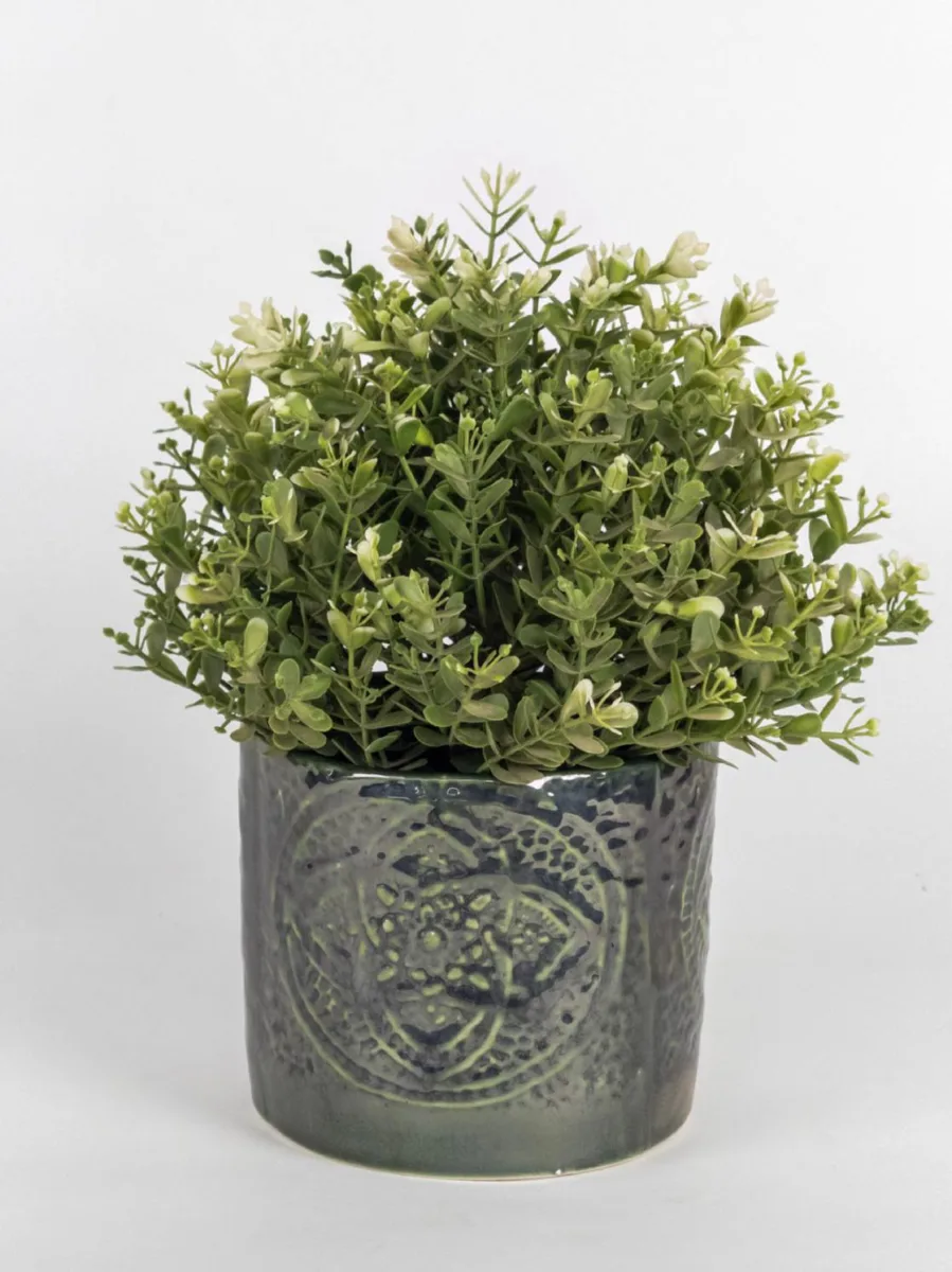Classic Ceramic Planter — 3" Dia × 4" Height — Primary View
