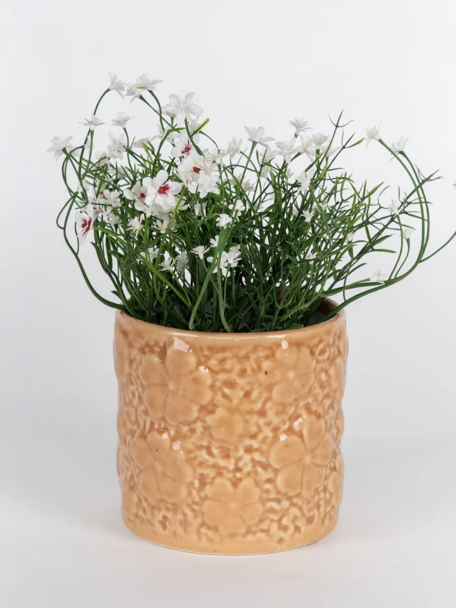 Classic Ceramic Planter — 5" Dia × 4.5" Height — Primary View