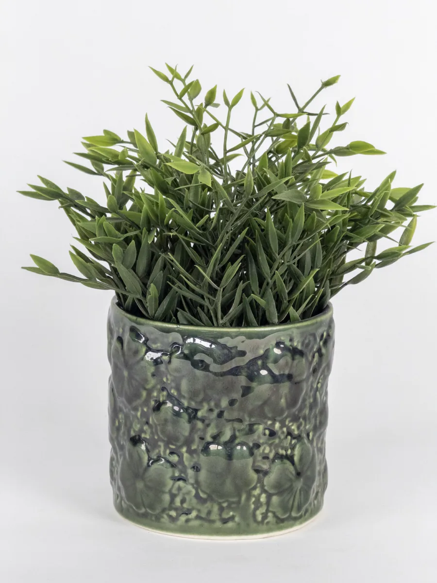 Classic Ceramic Planter — 5" Dia × 4.5" Height — Primary View
