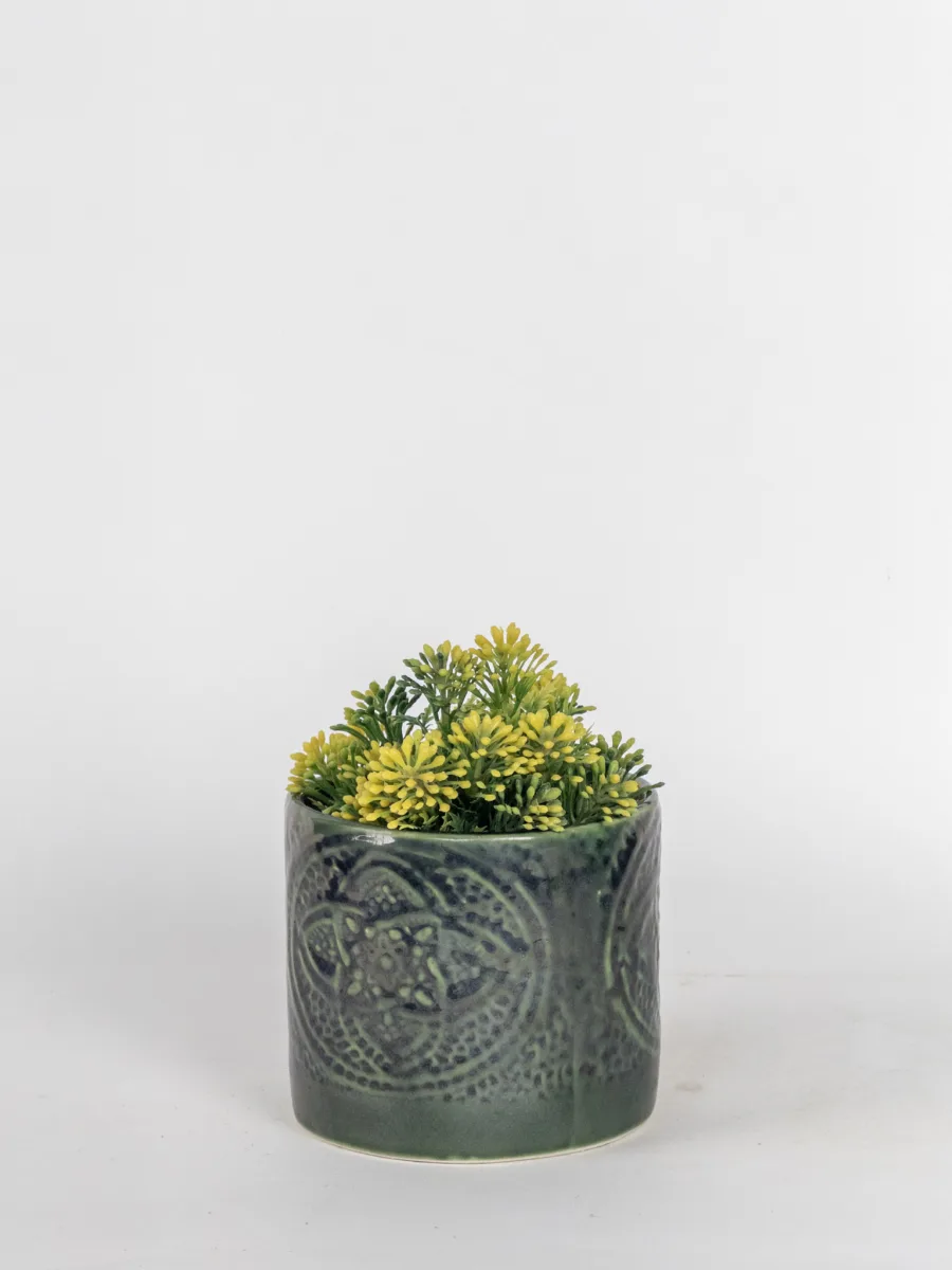 Classic Ceramic Planter — 5" Dia × 4" Height — Primary View