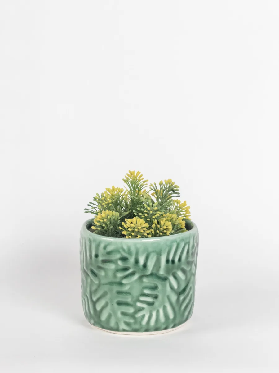 Classic Ceramic Planter — 5" Dia × 5" Height — Primary View
