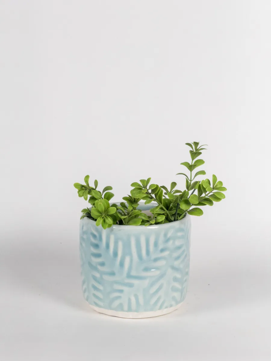 Classic Ceramic Planter — 6" Dia × 5" Height — Primary View