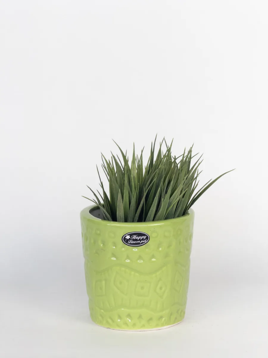 Classic Ceramic Planter — 5" Dia × 4" Height — Primary View