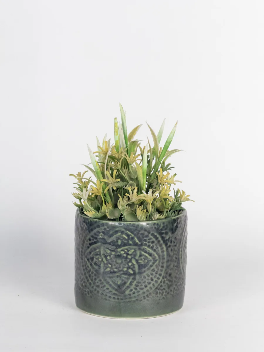 Classic Ceramic Planter — 5" Dia × 5" Height — Primary View