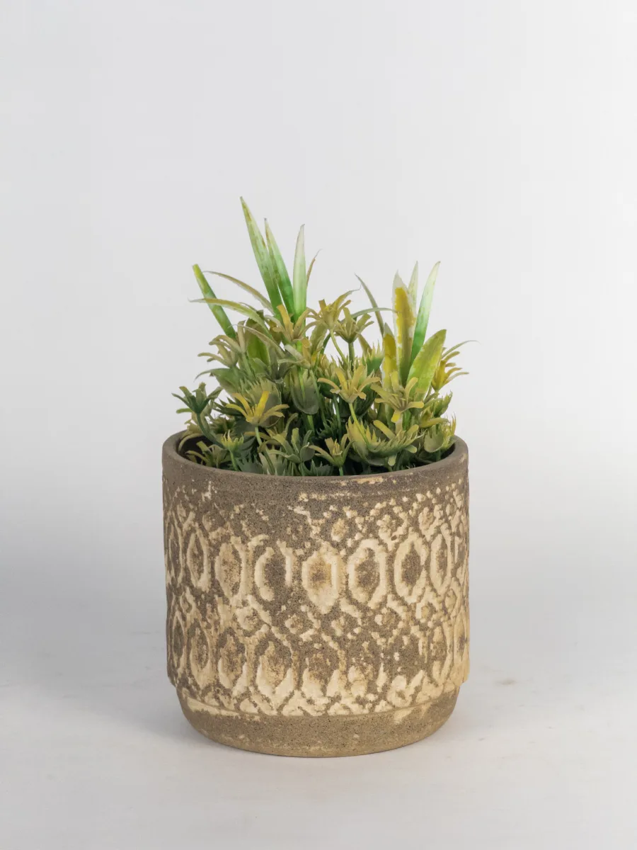 Classic Ceramic Planter — 5" Dia × 4.5" Height — Primary View