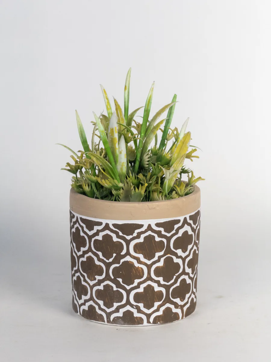 Classic Ceramic Planter — 4.5" Dia × 5" Height — Primary View