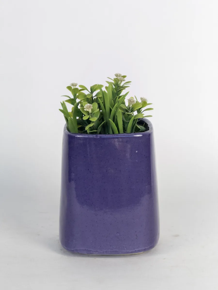 Classic Ceramic Planter — 4.5" Dia × 3.5" Height — Primary View