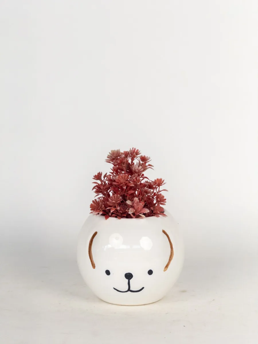 Classic Ceramic Planter — 4.5" Dia × 4" Height — Primary View