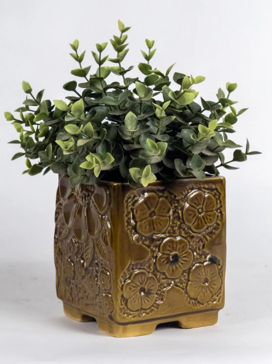 Classic Ceramic Planter — 5" Dia × 4" Height — Primary View