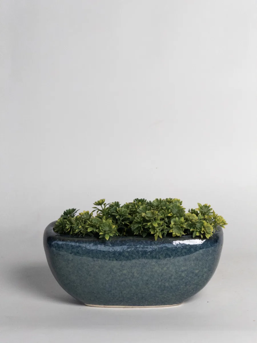 Classic Ceramic Planter — 6" Dia × 4" Height — Primary View