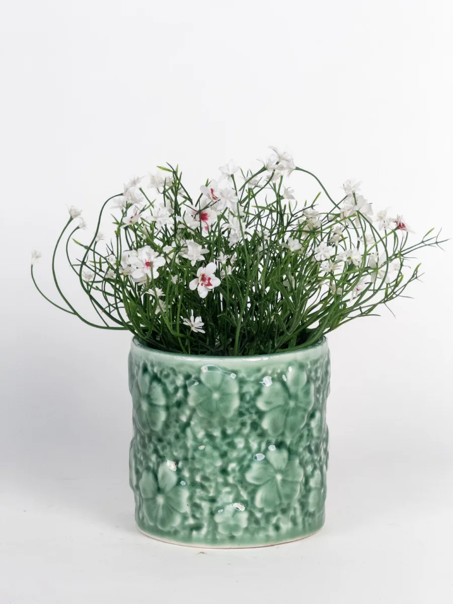 Classic Ceramic Planter — 5" Dia × 5" Height — Primary View
