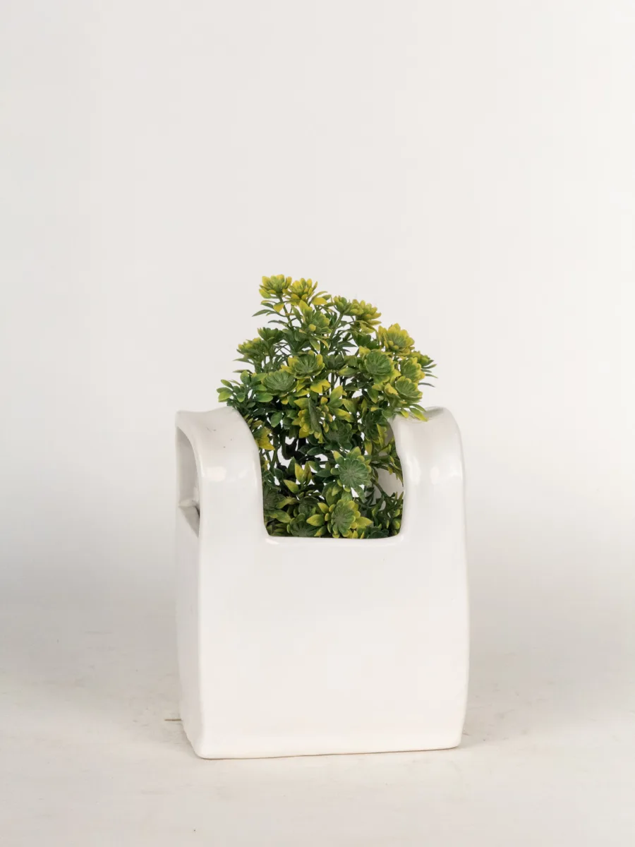 Classic Ceramic Planter — 5" Dia × 4.5" Height — Primary View