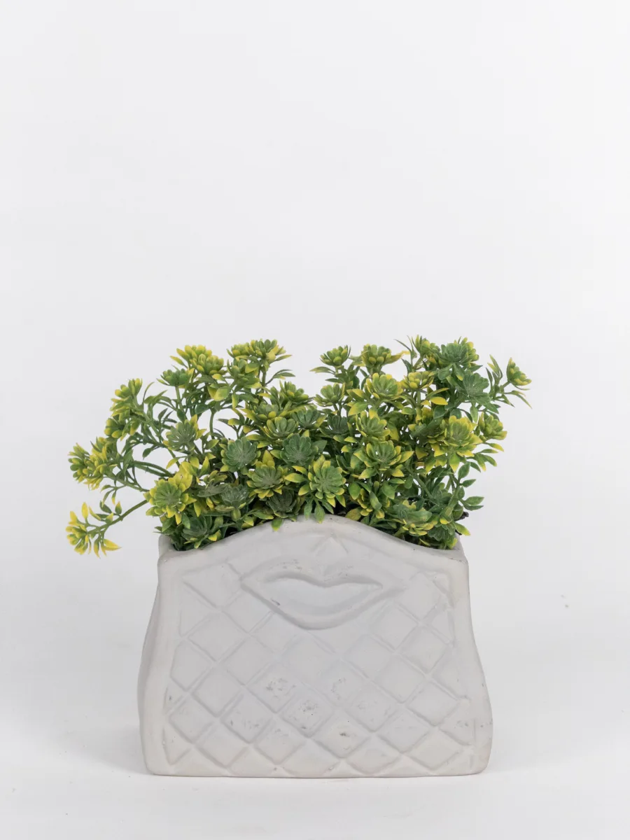 Classic Ceramic Planter — 4" Dia × 5" Height — Primary View