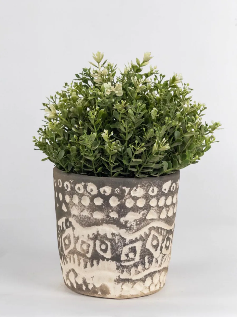 Classic Ceramic Planter — 5" Dia × 4" Height — Primary View