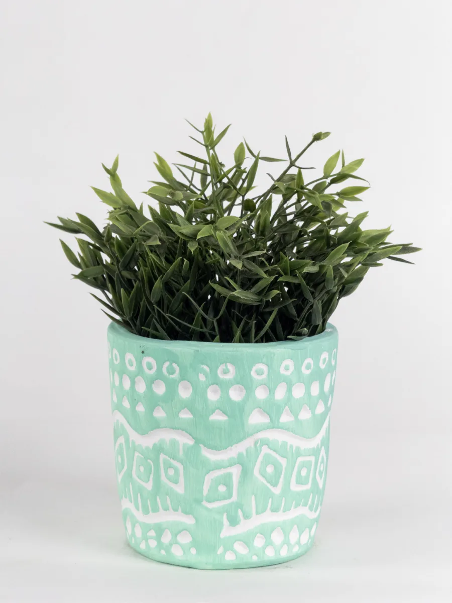 Classic Ceramic Planter — 5" Dia × 4" Height — Primary View