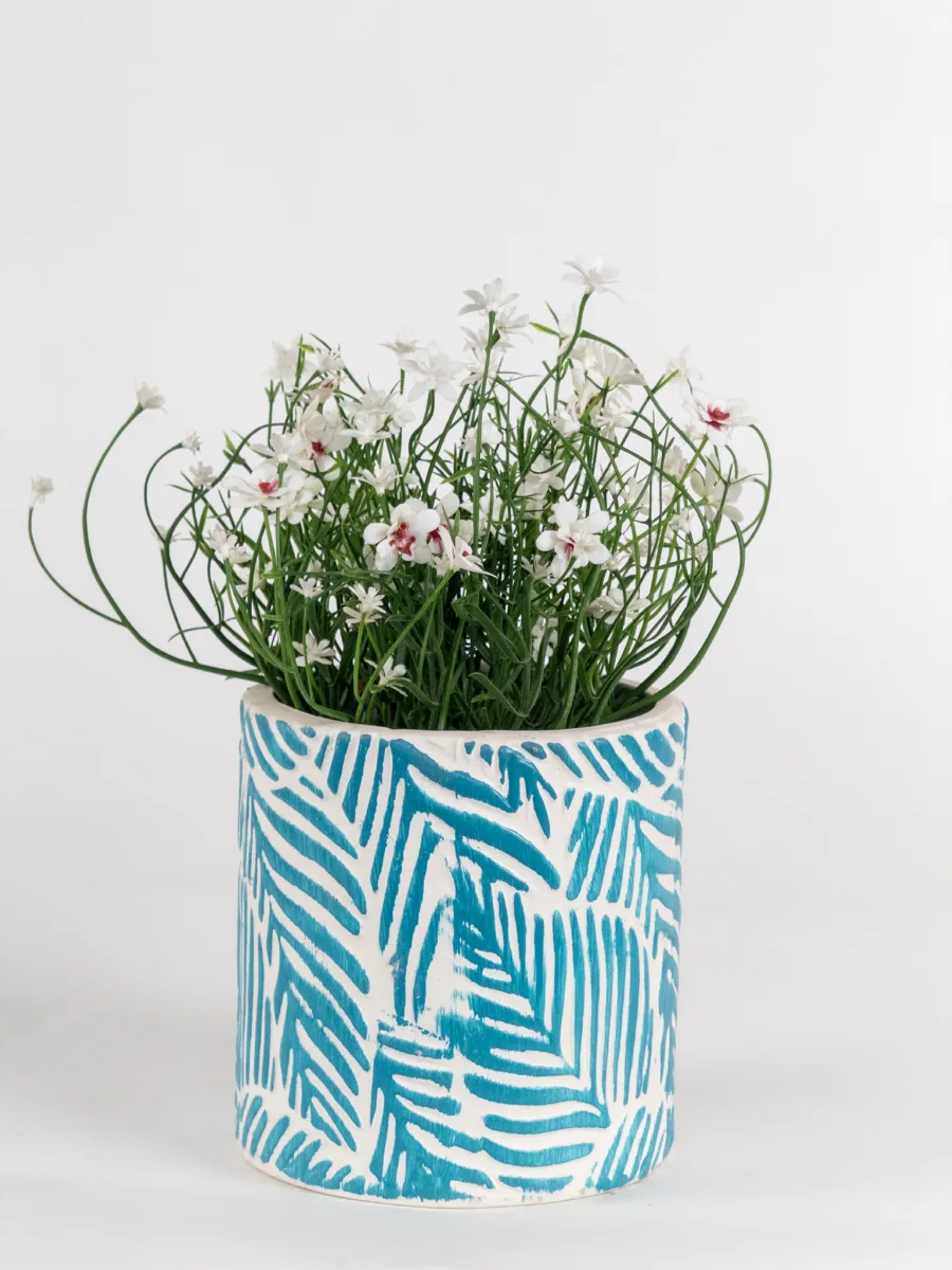 Classic Ceramic Planter — 5" Dia × 4" Height — Primary View