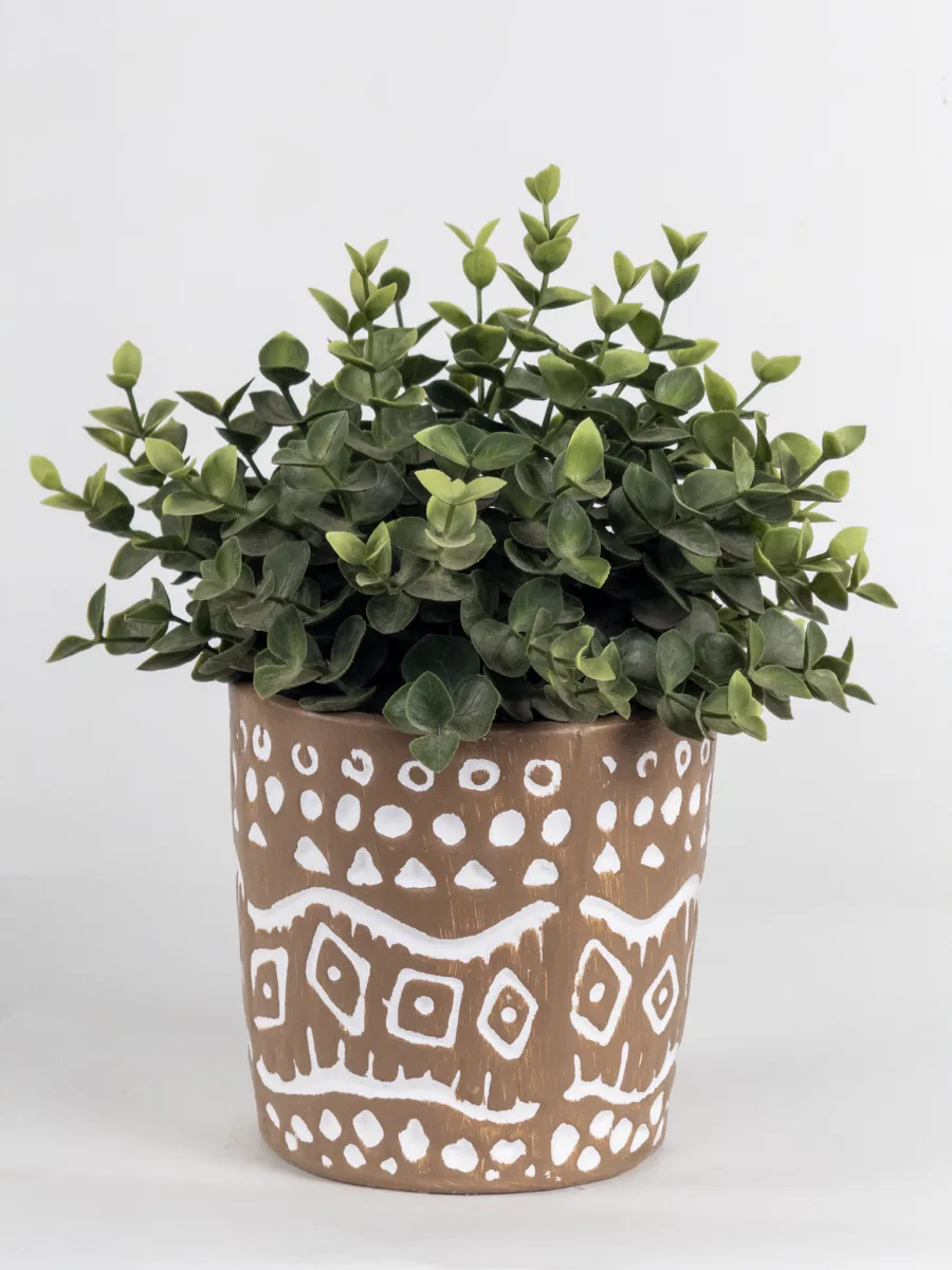 Classic Ceramic Planter — 5" Dia × 6" Height — Primary View
