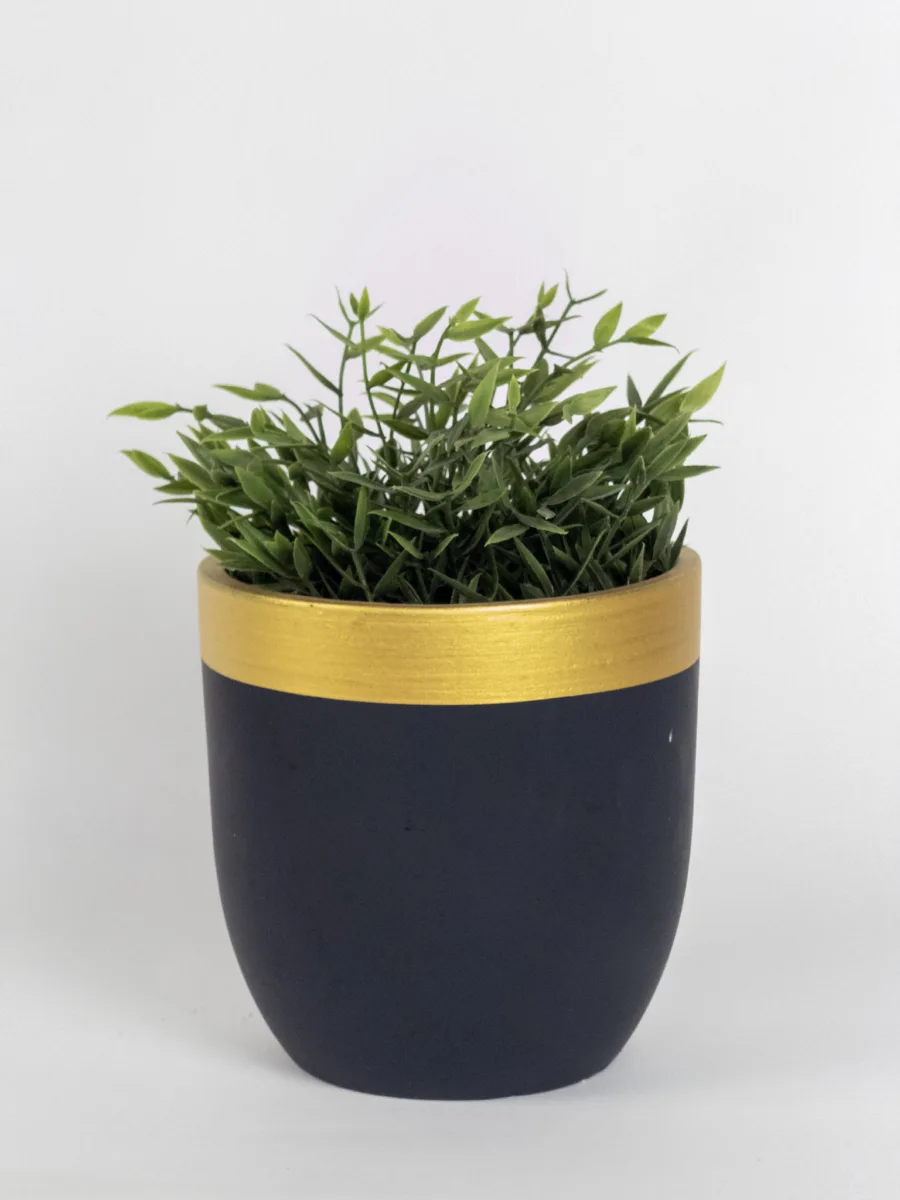 Classic Ceramic Planter — 5" Dia × 5" Height — Primary View