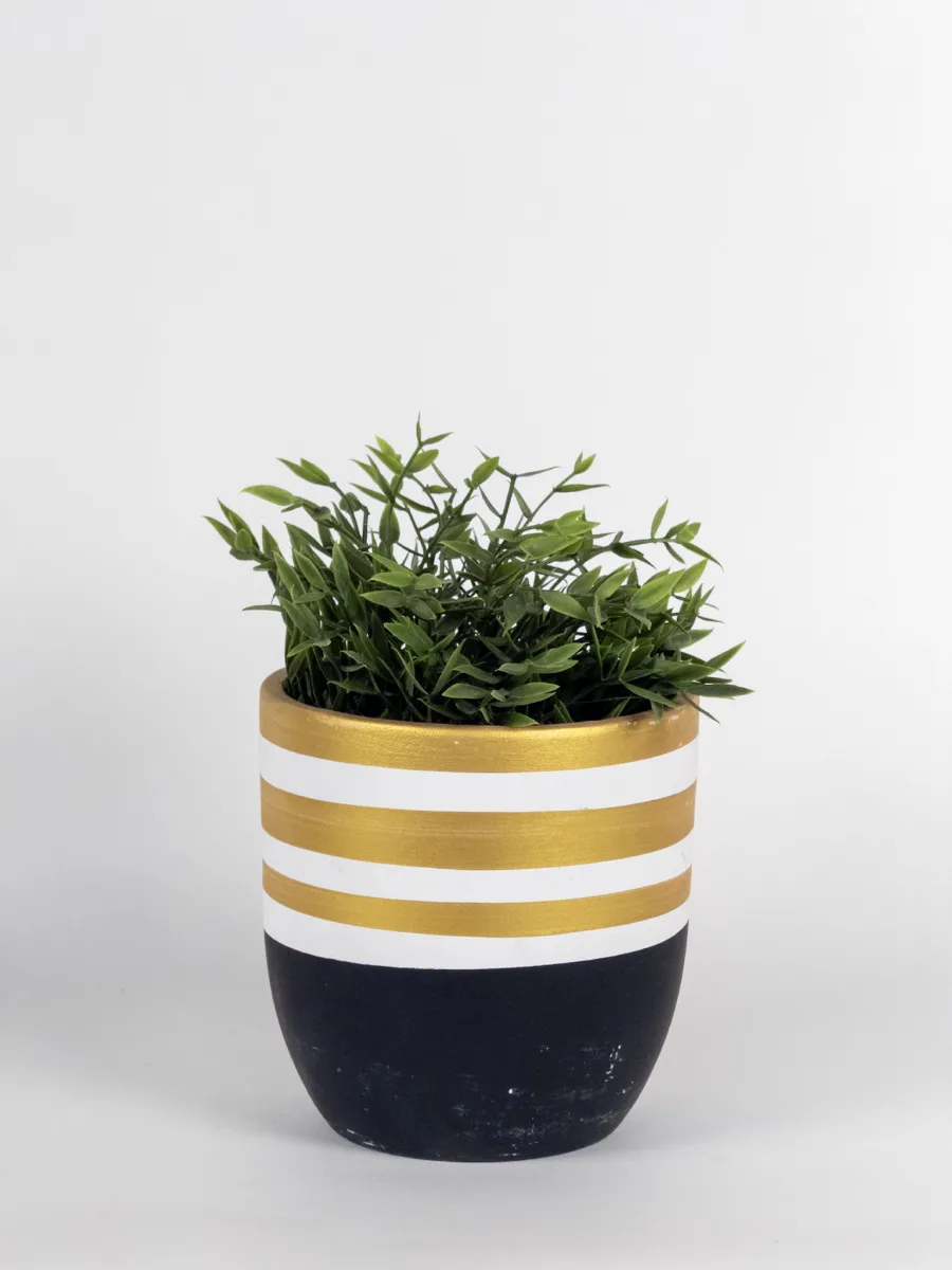 Classic Ceramic Planter — 5" Dia × 6" Height — Primary View
