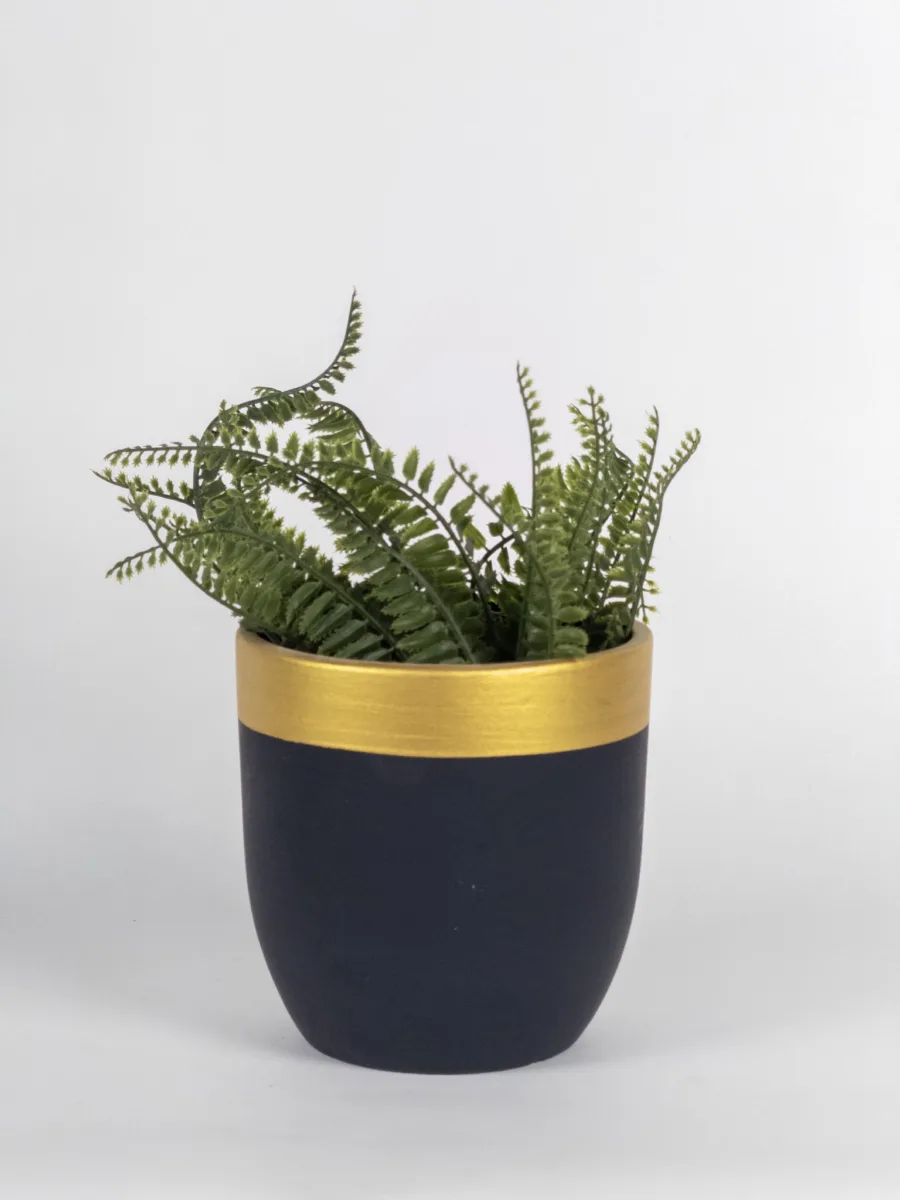 Classic Ceramic Planter — 5" Dia × 4" Height — Primary View
