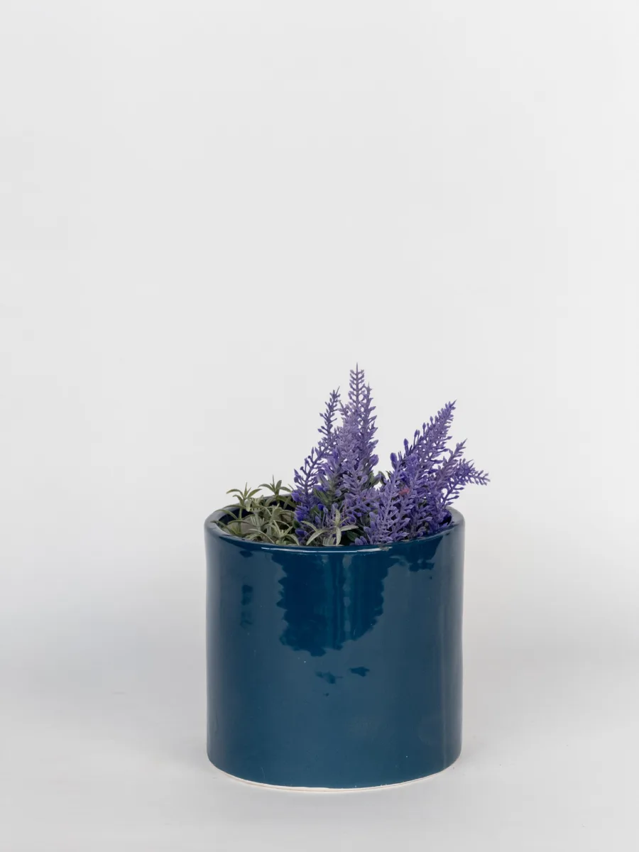 Classic Ceramic Planter — 6" Dia × 6.5" Height — Primary View