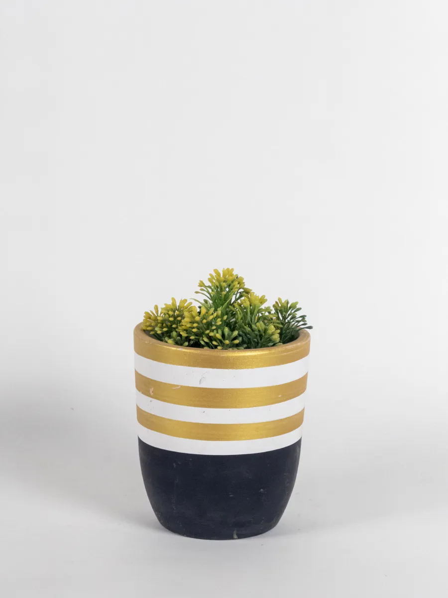 Classic Ceramic Planter — 6" Dia × 6.5" Height — Primary View