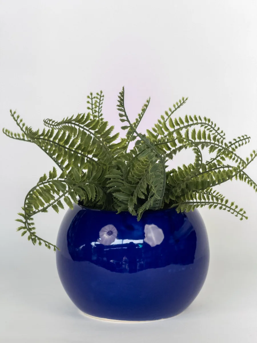Classic Ceramic Planter — 6" Dia × 6.5" Height — Primary View