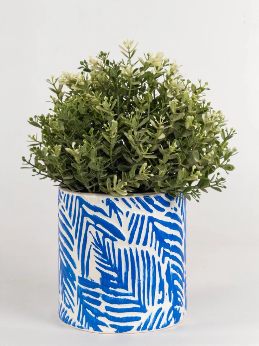 Classic Ceramic Planter — 5" Dia × 4" Height — Primary View