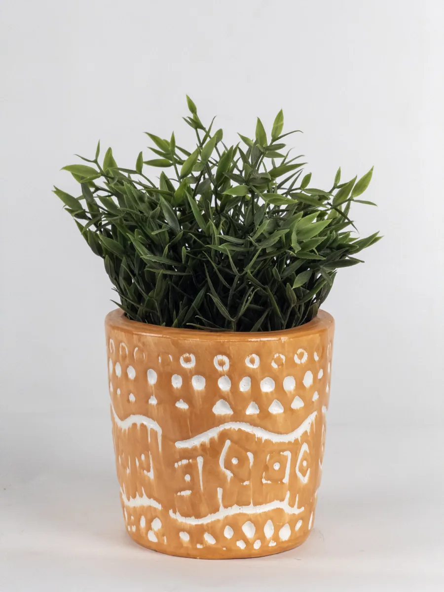 Classic Ceramic Planter — 6" Dia × 6" Height — Primary View