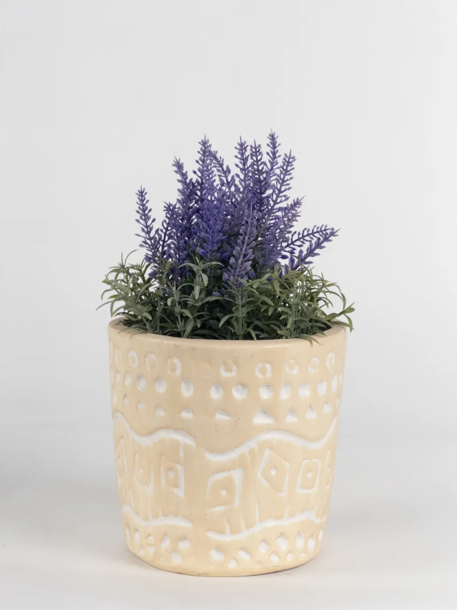 Classic Ceramic Planter — 7" Dia × 7" Height — Primary View