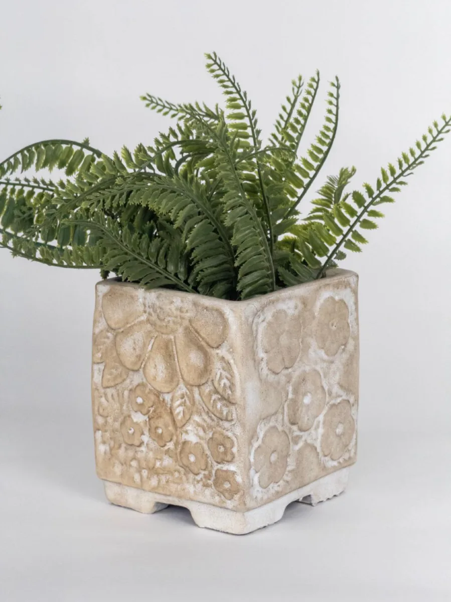 Classic Ceramic Planter — 7" Dia × 6" Height — Primary View