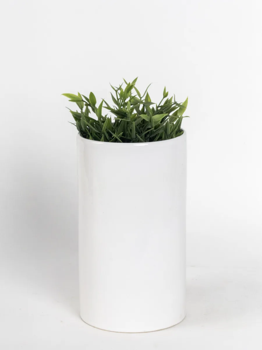 Classic Ceramic Planter — 4.5" Dia × 7" Height — Primary View