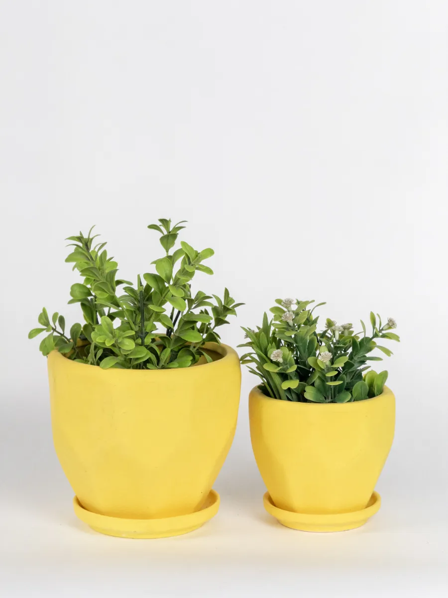 Classic Ceramic Planter — 7" Dia × 6" Height — Primary View