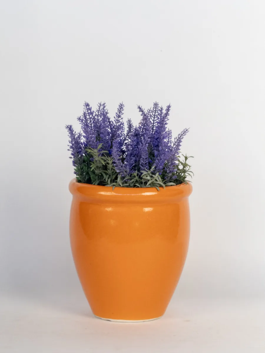 Classic Ceramic Planter — 7" Dia × 6.5" Height — Primary View