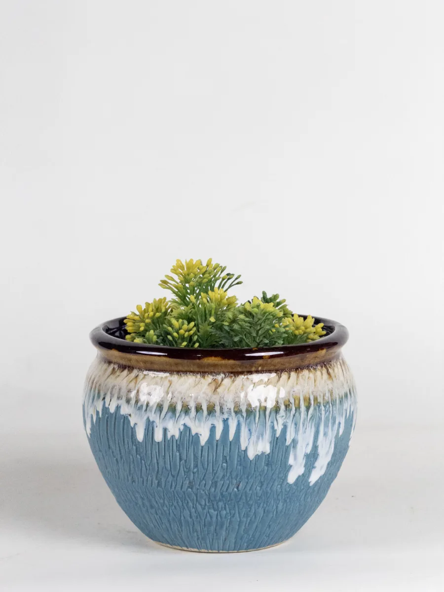 Classic Ceramic Planter — 5" Dia × 4" Height — Primary View